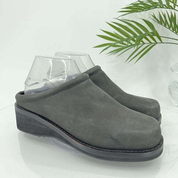 Cole Haan Women's Clog Mules Women's Size 7 B Grey Leather Slip On Shoes Lined - Picture 1 of 13